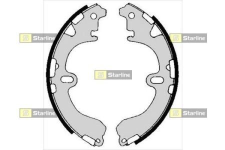 Тормозные колодки барабанные STARLINE BC 05810 (фото 1)