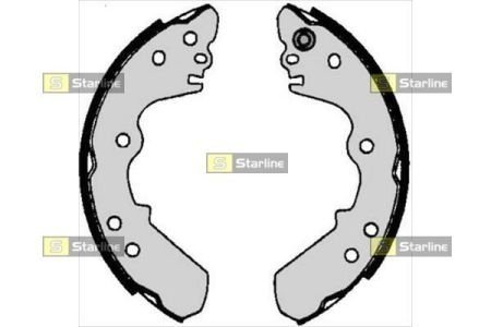 Тормозные колодки барабанные STARLINE BC 06340 (фото 1)