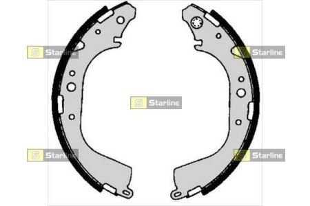 Тормозные колодки барабанные STARLINE BC 06710 (фото 1)