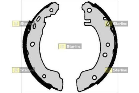 Тормозные колодки барабанные STARLINE BC 06780 (фото 1)