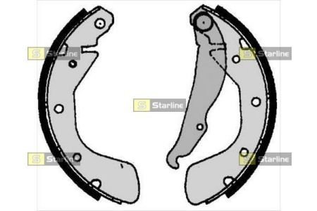 Тормозные колодки барабанные STARLINE BC 06800