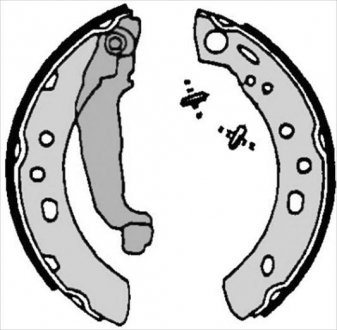 Тормозные колодки барабанные STARLINE BC 07090