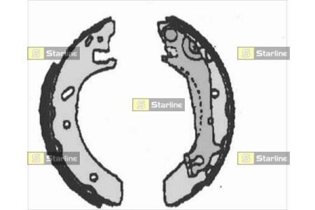 Тормозные колодки барабанные STARLINE BC 07140