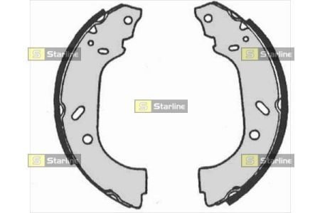 Тормозные колодки барабанные STARLINE BC 07150 (фото 1)