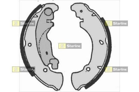 Тормозные колодки барабанные STARLINE BC 07160 (фото 1)