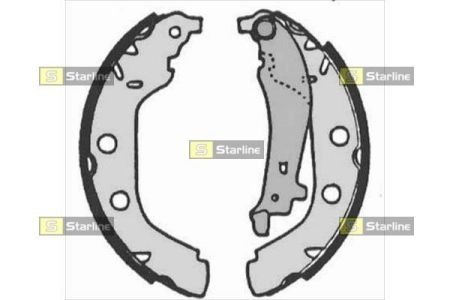 Тормозные колодки барабанные STARLINE BC 07180