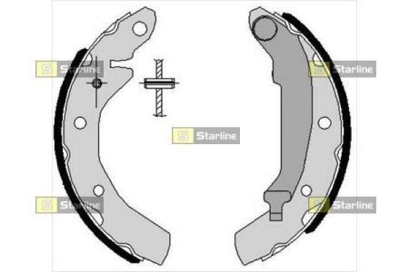 Тормозные колодки барабанные STARLINE BC 07260