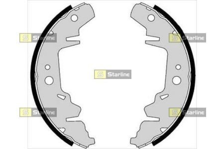 Тормозные колодки барабанные STARLINE BC 07280