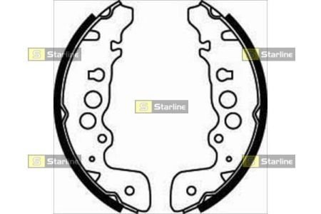 Тормозные колодки барабанные STARLINE BC 07470