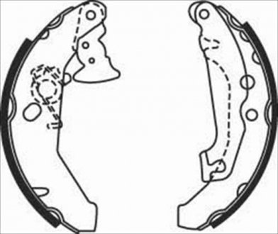 Тормозные колодки барабанные STARLINE BC 07560