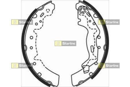 Тормозные колодки барабанные STARLINE BC 07670