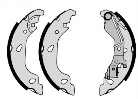 Гальмівні колодки барабанні STARLINE BC 07690