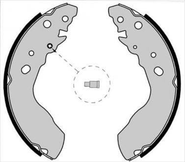 Гальмівні колодки барабанні STARLINE BC 07770