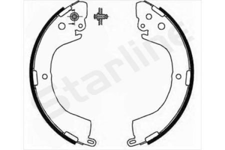 Тормозные колодки барабанные STARLINE BC 07890