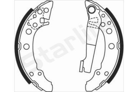 Тормозные колодки барабанные STARLINE BC 07940 (фото 1)