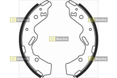 Тормозные колодки барабанные STARLINE BC 08050 (фото 1)