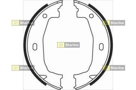 Тормозные колодки барабанные STARLINE BC 08100 (фото 1)