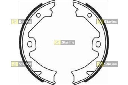 Тормозные колодки барабанные STARLINE BC 08140