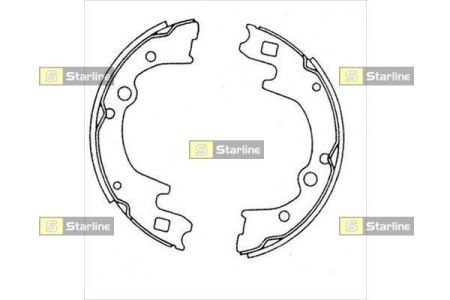 Тормозные колодки барабанные STARLINE BC 08270