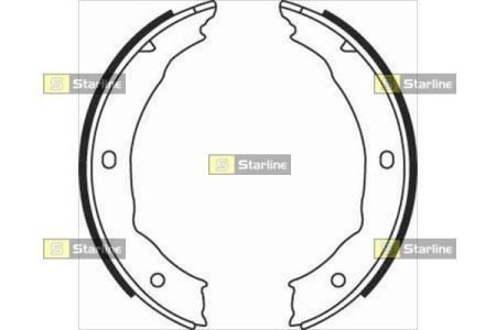 Гальмівні колодки барабанні STARLINE BC 08400 (фото 1)