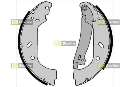 Тормозные колодки барабанные STARLINE BC 08640