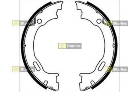 Тормозные колодки барабанные STARLINE BC 08720 (фото 1)