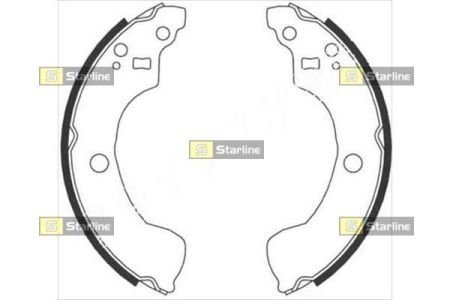 Тормозные колодки барабанные STARLINE BC 08870 (фото 1)