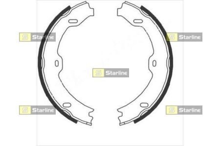 Тормозные колодки барабанные STARLINE BC 09020