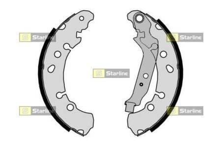 Тормозные колодки барабанные STARLINE BC 09320 (фото 1)