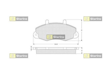 ГАЛЬМІВНІ КОЛОДКИ ДИСКОВІ STARLINE BD S039