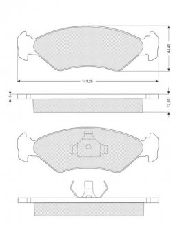 ГАЛЬМІВНІ КОЛОДКИ ДИСКОВІ STARLINE BD S040