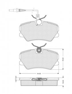 ГАЛЬМІВНІ КОЛОДКИ ДИСКОВІ STARLINE BD S041