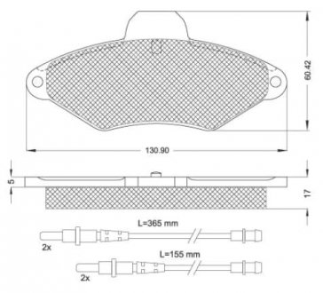 ГАЛЬМІВНІ КОЛОДКИ ДИСКОВІ STARLINE BD S053 (фото 1)