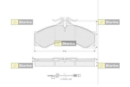 Гальмівні колодки дискові BD S061 STARLINE BDS061