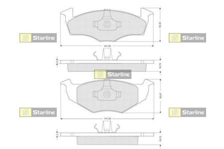 ГАЛЬМІВНІ КОЛОДКИ ДИСКОВІ STARLINE BD S118