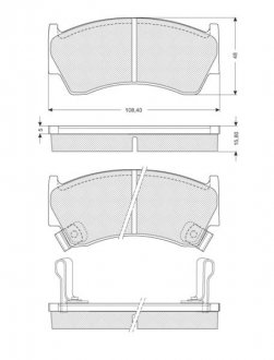 Тормозные колодки дисковые STARLINE BD S139