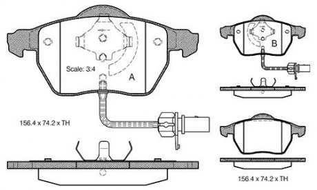 Тормозные колодки дисковые STARLINE BD S301 (фото 1)