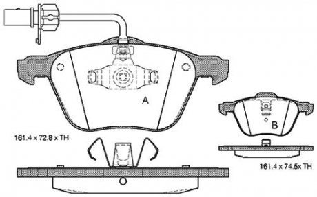 ГАЛЬМІВНІ КОЛОДКИ ДИСКОВІ STARLINE BD S312