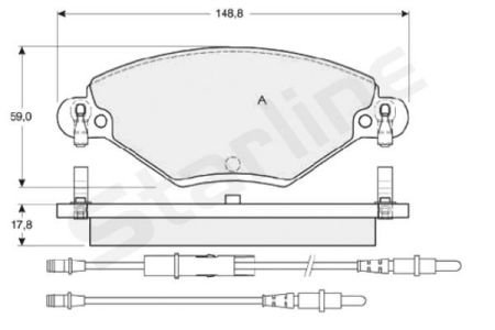 ГАЛЬМІВНІ КОЛОДКИ ДИСКОВІ STARLINE BD S341