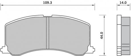 ГАЛЬМІВНІ КОЛОДКИ ДИСКОВІ STARLINE BD S413 (фото 1)