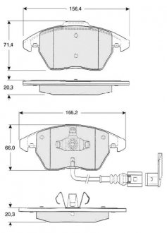 Гальмівні колодки дискові BD S833P STARLINE BDS833P (фото 1)