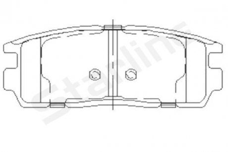 Гальмівні колодки (набір) STARLINE BDS851P