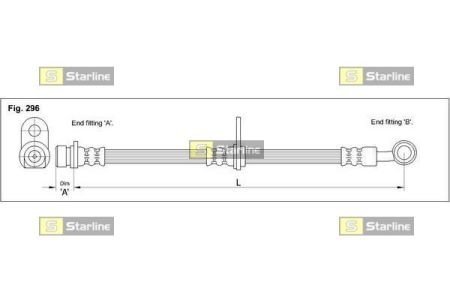 Тормозной шланг STARLINE HA AB.1256