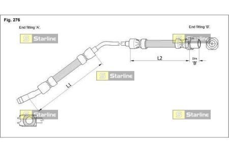 Гальмівний шланг STARLINE HAE1219