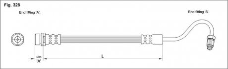 Тормозной шланг STARLINE HA ST.1007