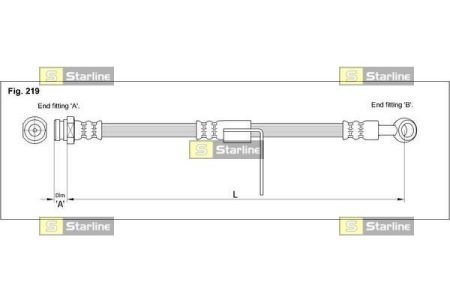 Шланг тормозной STARLINE HAST1036