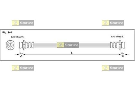 Шланг тормозной STARLINE HAST1062