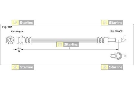 Тормозной шланг STARLINE HA ST.1091