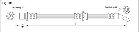 Тормозной шланг STARLINE HA ST.1158 (фото 1)