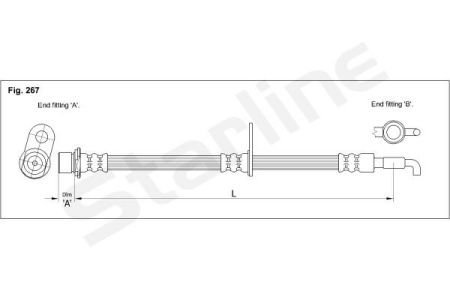 Шланг тормозной STARLINE HAST1189